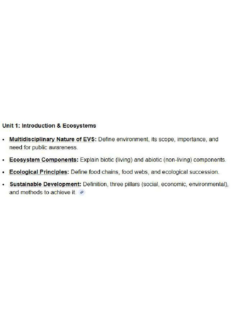 Unit 1 Evs | PDF