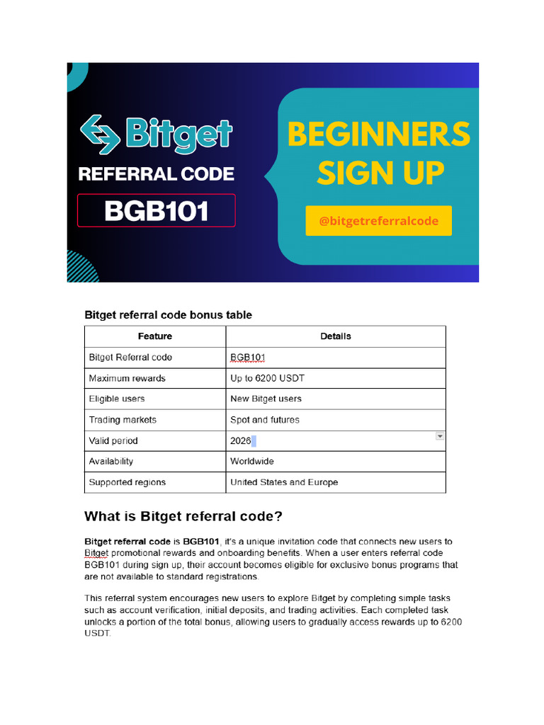 Bitget Referral Code | PDF