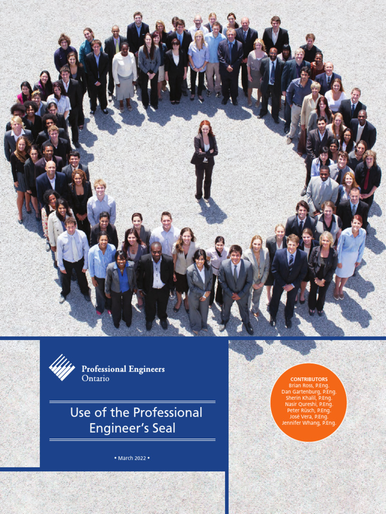 Use of Professional Engineer's Seal | PDF
