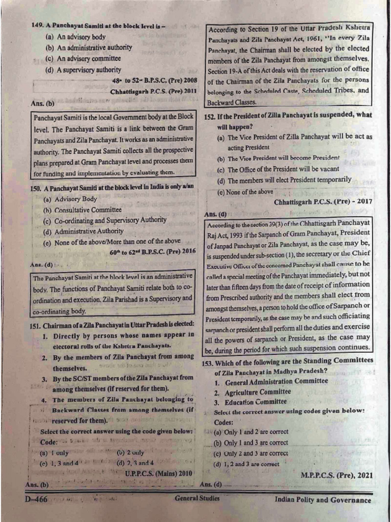 Panchayat Raj6 | PDF