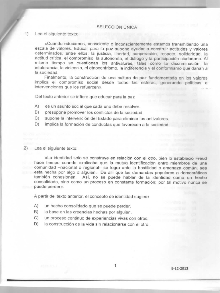 Prueba 12 | PDF