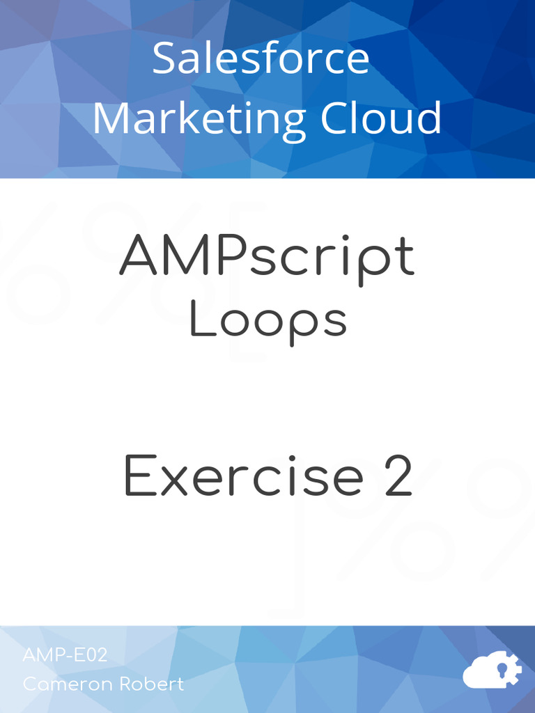 AMPscript For Loops Exercise Guide | PDF | Computer Science | Software ...