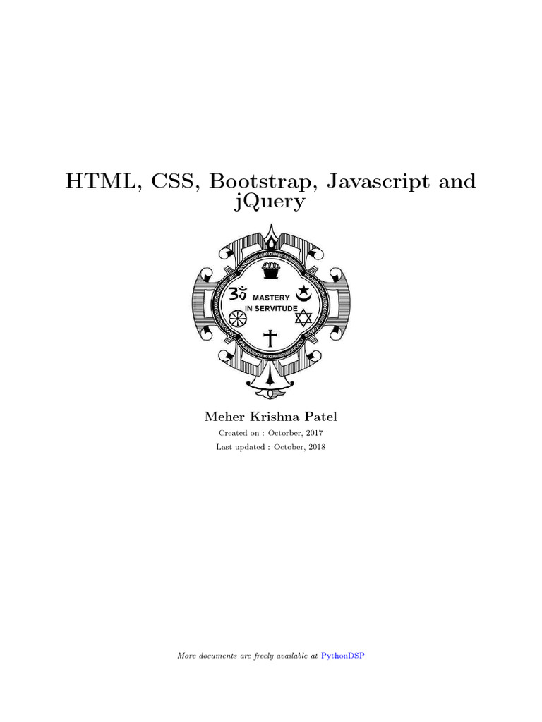 html-css-bootstrap-javascript-and-jquery | PDF | Html | Bootstrap ...