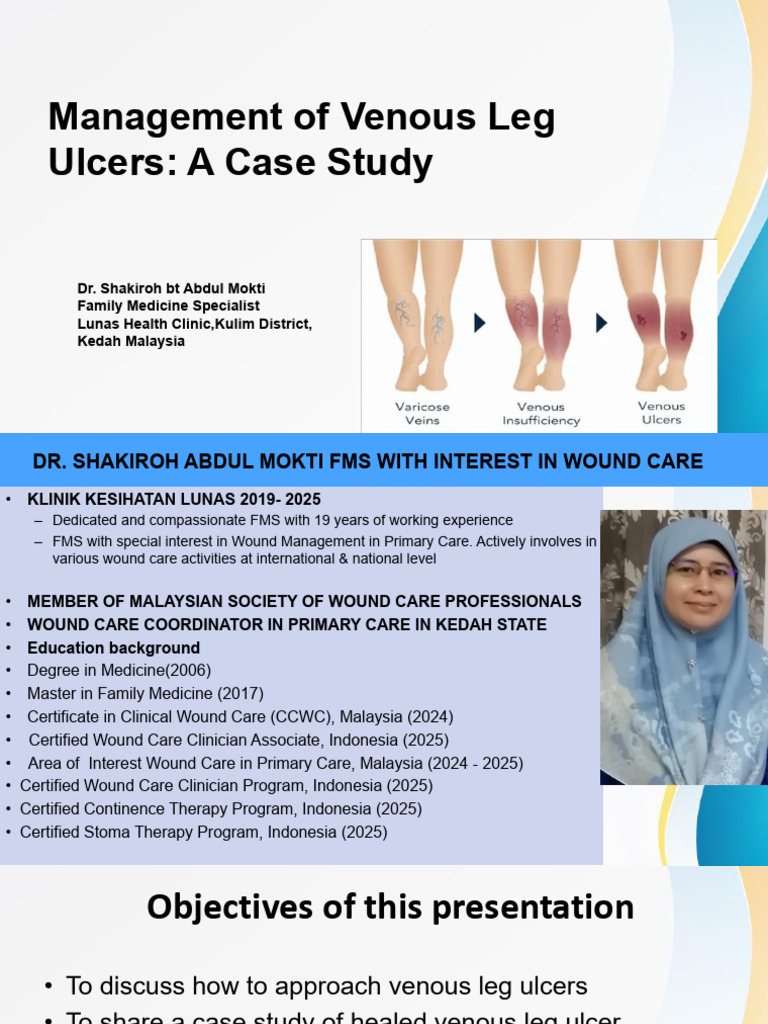 Management of Venous Leg Ulcers Case Study | PDF | Wound | Clinical ...