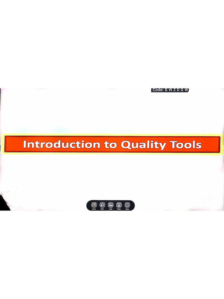 30 NoV INTRODUCTION To Quality Tools | PDF