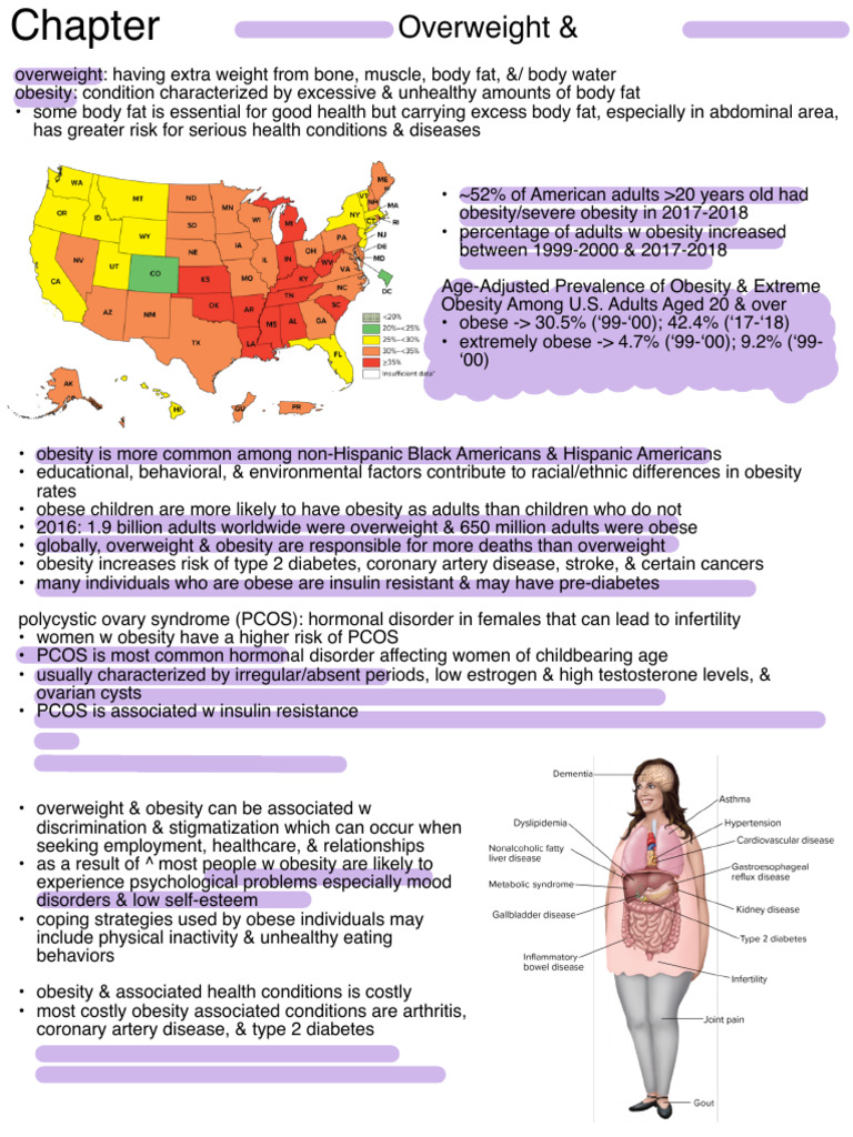 Chapter 13 & 14_ Weight Management & Eating Disorders | PDF | Adipose ...