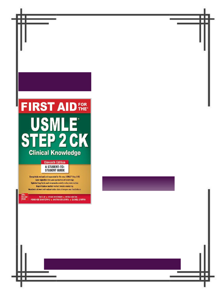 First Aid for the USMLE Step 2 Clinical Knowledge 11e Jan 19 2023 11th ...