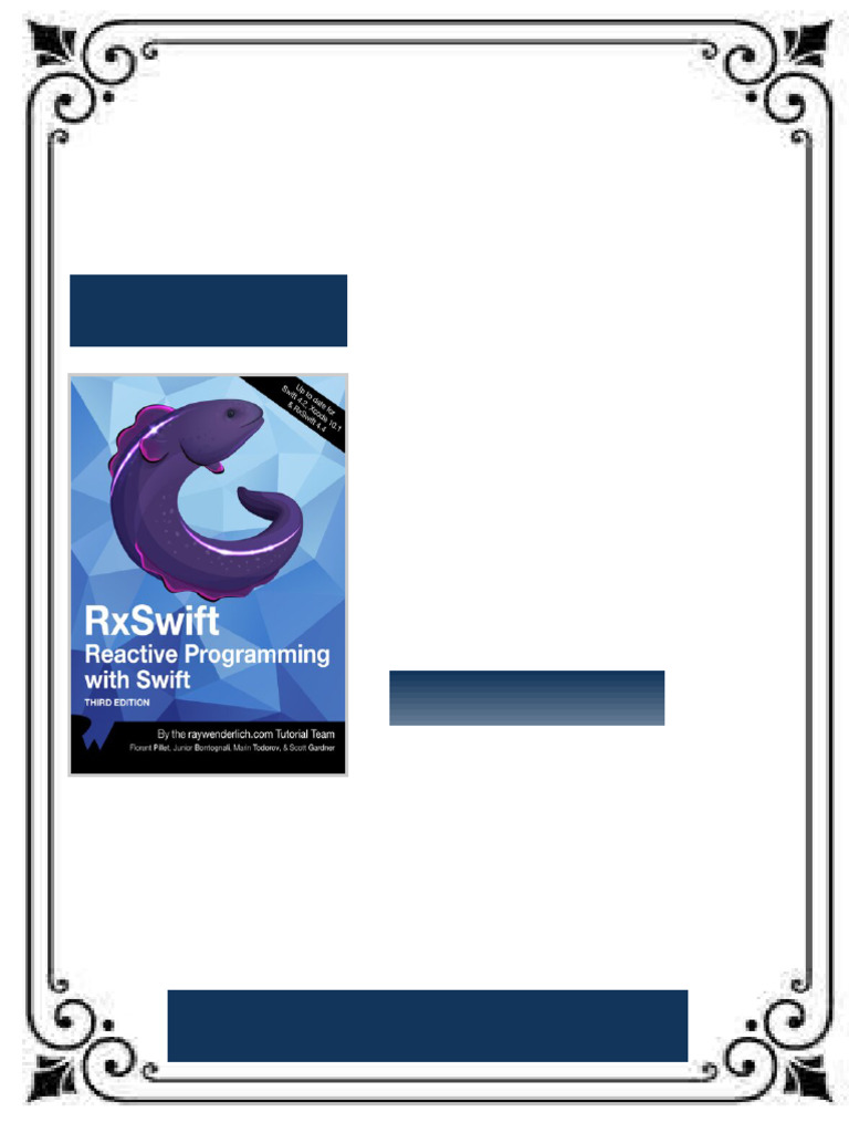 RxSwift Reactive Programming with Swift Third Edition Raywenderlich ...