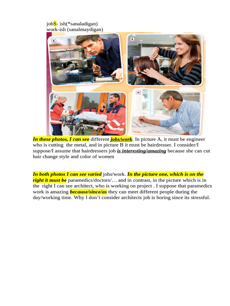 Exploring Various Jobs and Conditional Grammar | PDF