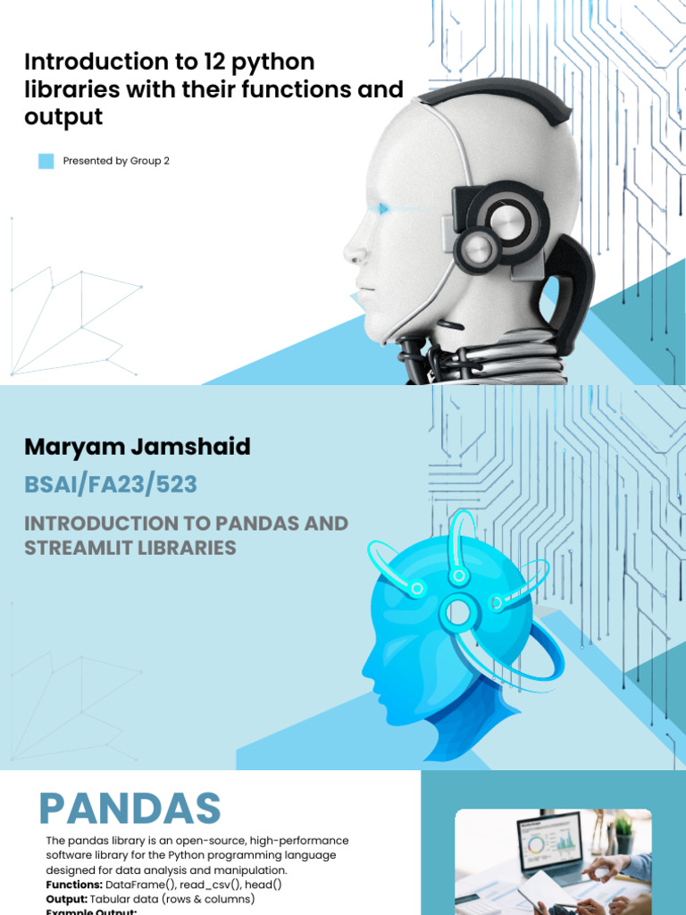 Overview of 12 Python Libraries | PDF | Machine Learning | Python ...