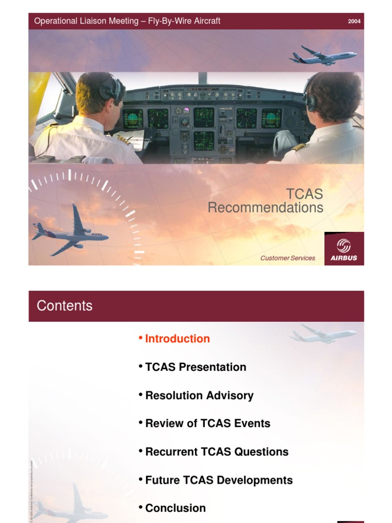 TCAS Recommendations for Fly-By-Wire Aircraft | PDF | Aviation Safety ...