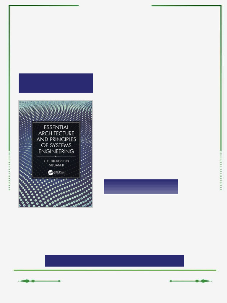 Essential Architecture and Principles of Systems Engineering 1st ...
