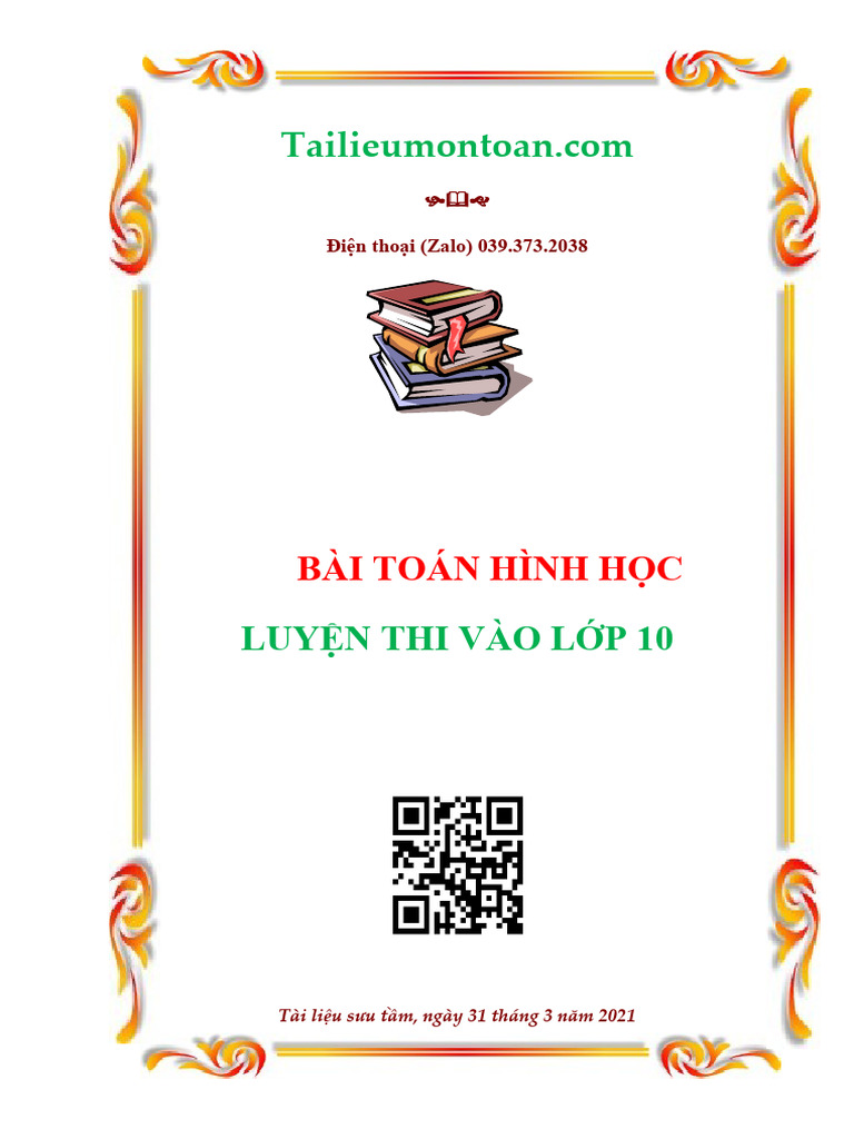 100 bai toan hinh h%E1%BB%8Dc luyen thi vao lop 10 THCS | PDF