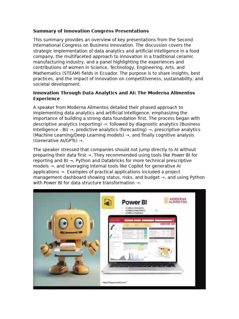 Innovation Insights from Business Congress | PDF | Analytics ...