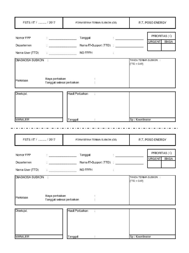 Form Subkon | PDF
