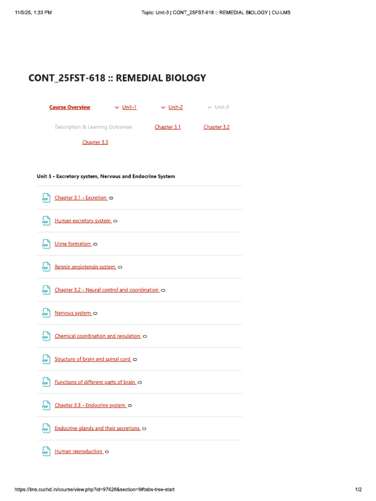 Bio Unit 3 | PDF