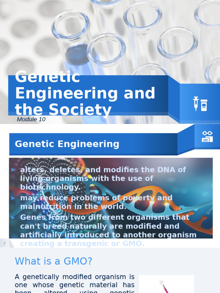 STS- Module 10 | PDF | Genetically Modified Organism | Genetic Engineering