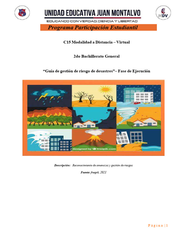 Guía de Gestión de Riesgos en Desastres | PDF | Agencia Federal de ...