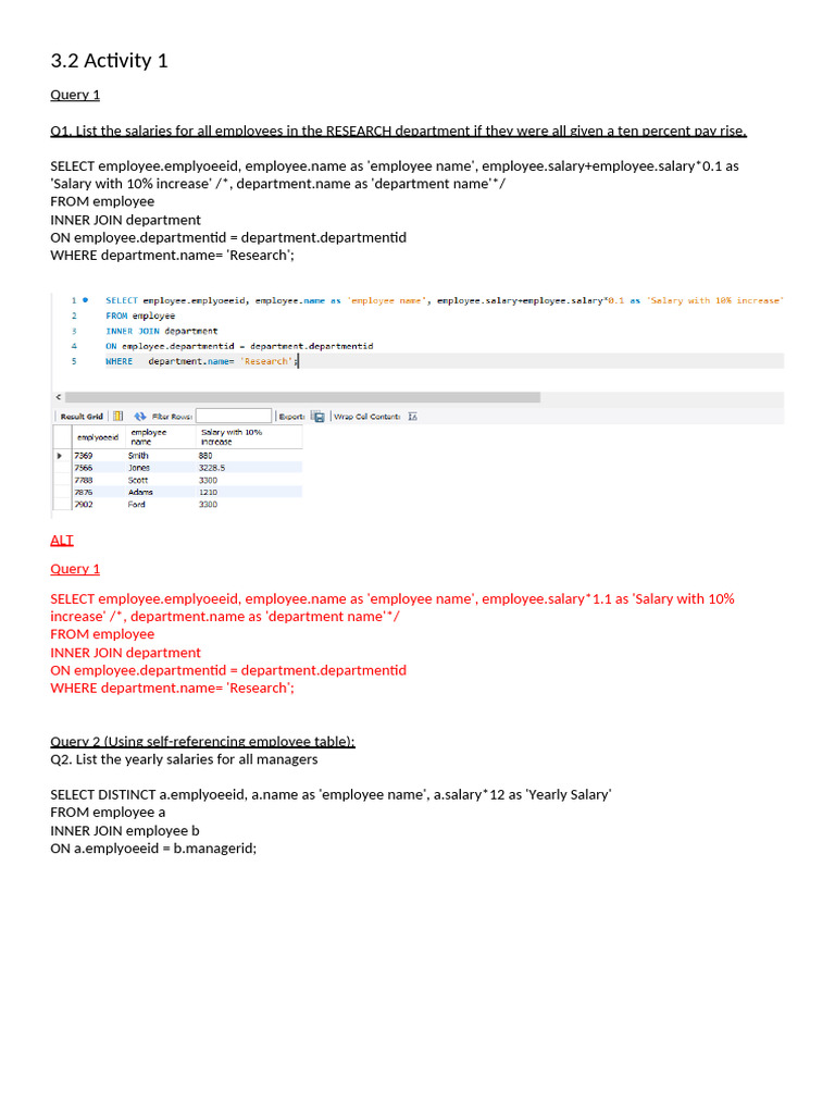 SQL Queries for Employee and Ship Data | PDF | Databases | Data Management