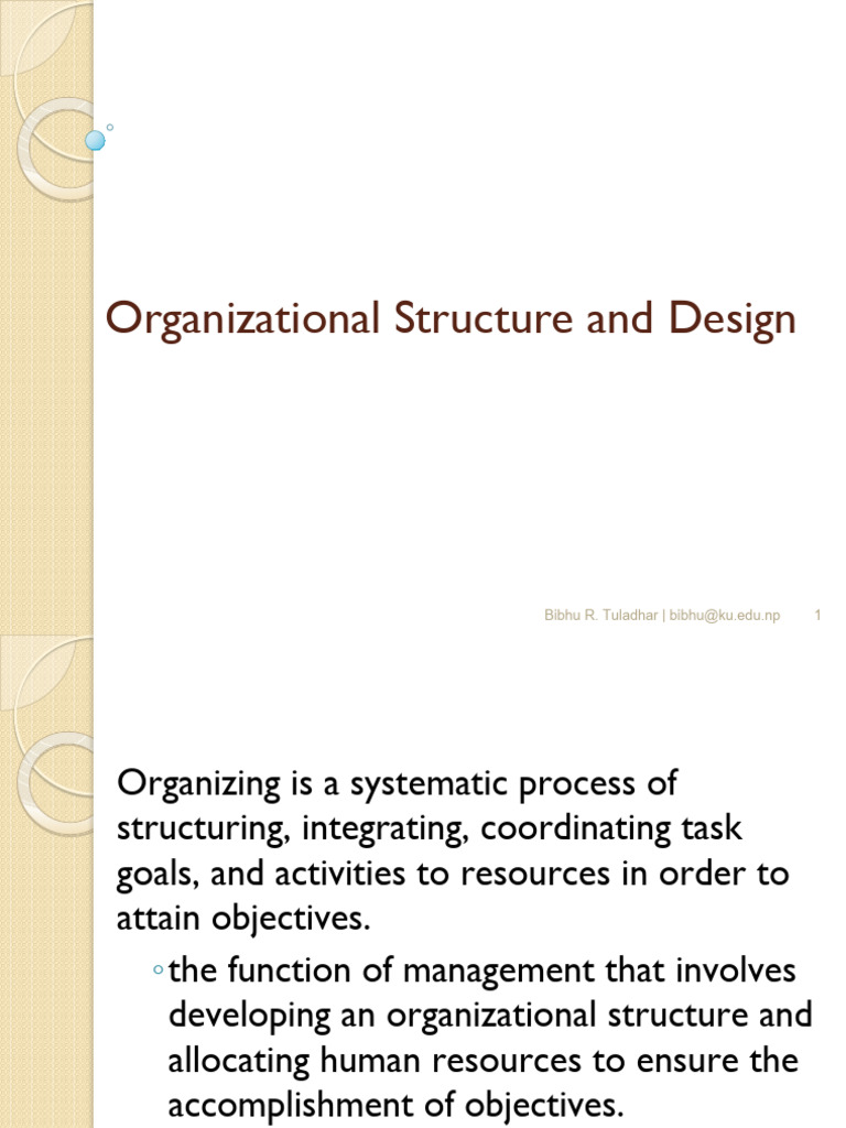 Understanding Organizational Design | PDF | Human Resource Management ...
