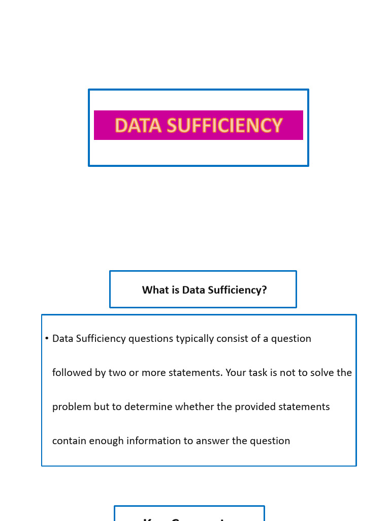 Data Sufficiency | PDF | Algebra | Mathematics