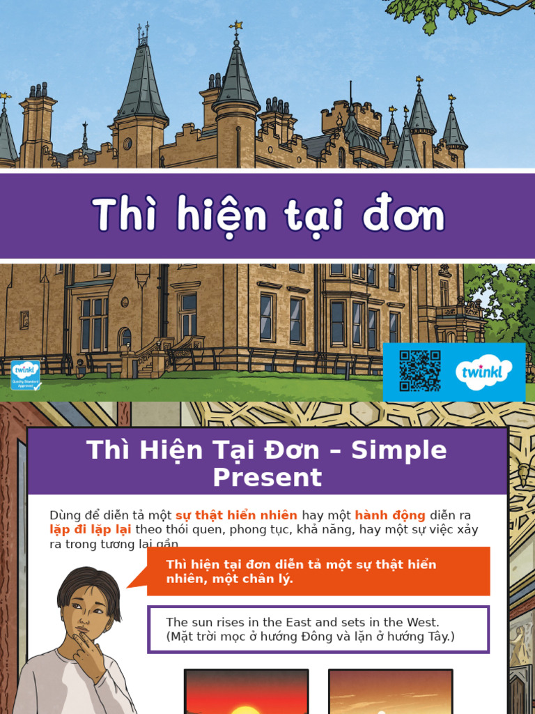 Vt e 1655275833 Powerpoint Thi Hien Tai Don Tieng Anh Ver 5 | PDF