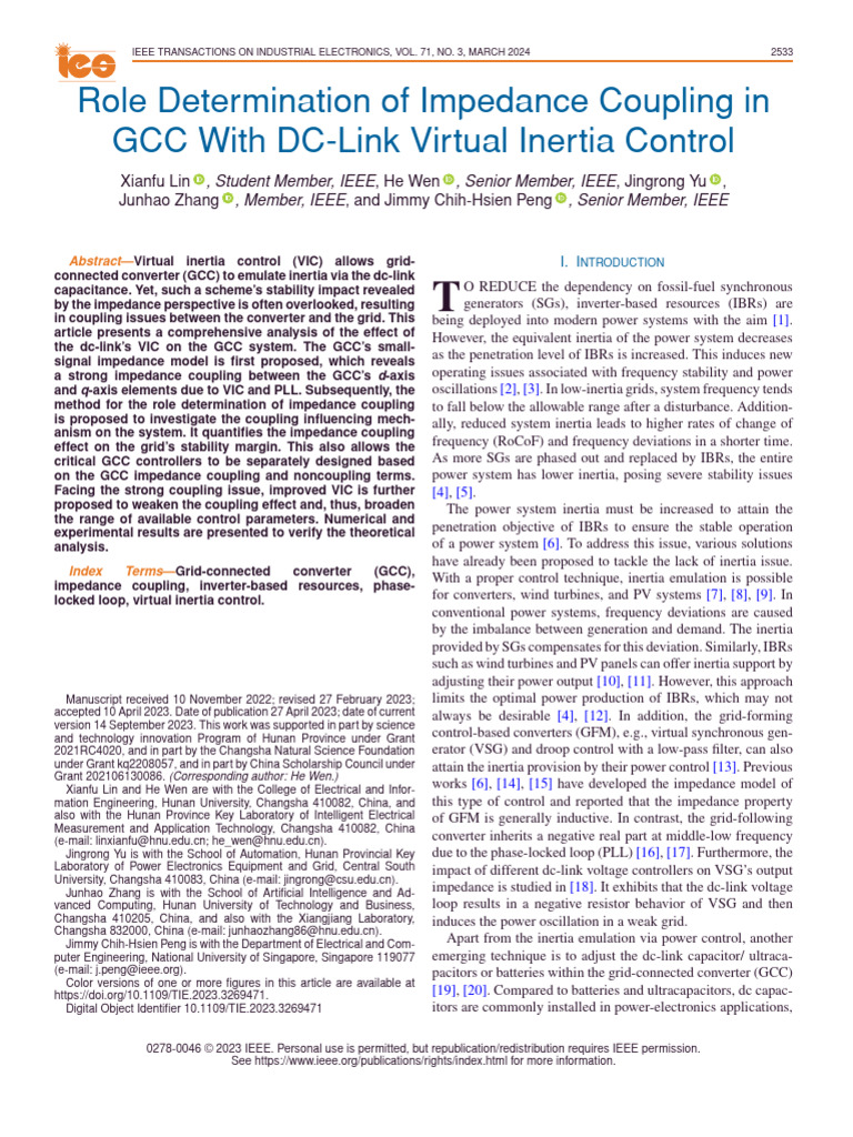 Impedance Coupling in GCC with VIC | PDF | Electrical Impedance | Capacitor