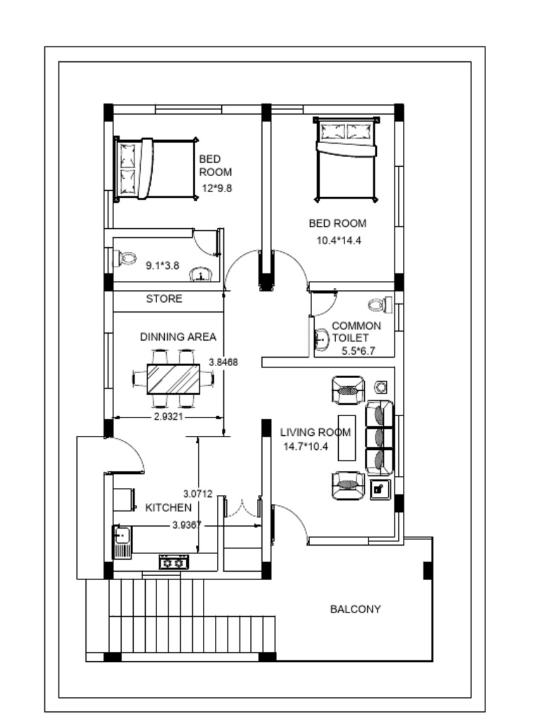Room Dimensions and Layout Plan | PDF