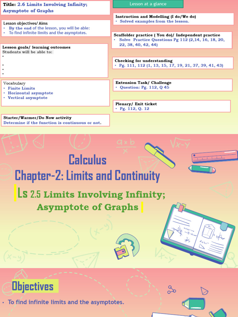 Calculus L26 (1) | PDF | Asymptote | Infinity