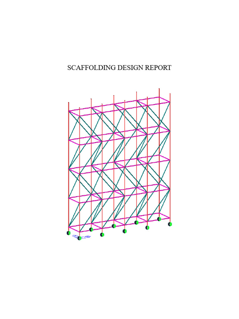 Steel Scaffolding Design Report | PDF