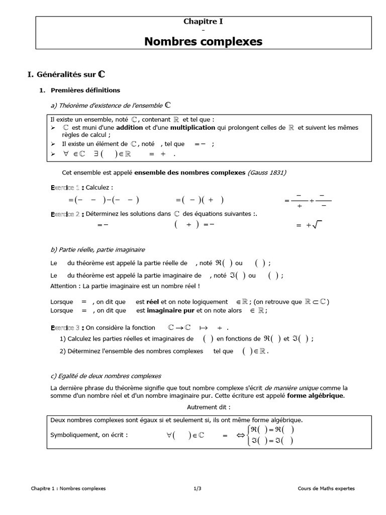 Introduction aux Nombres Complexes | PDF | Nombre complexe | Nombre