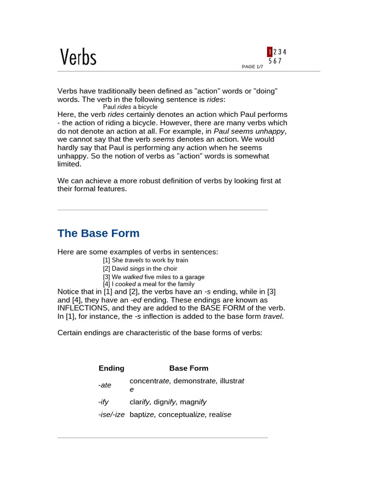 Understanding Verb Forms and Types | PDF | Grammatical Tense | Verb