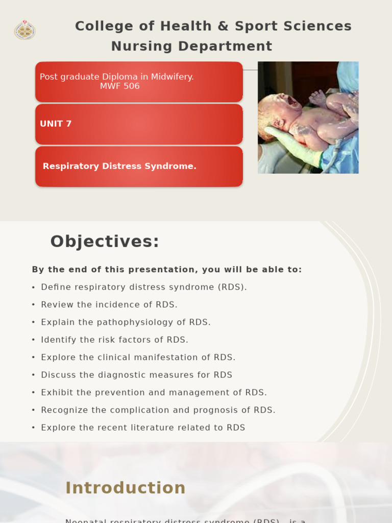 Understanding Neonatal Respiratory Distress Syndrome | PDF | Preterm ...