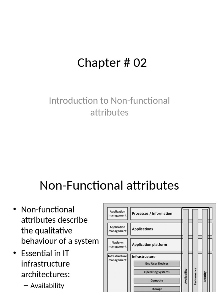 Understanding Non-Functional Attributes | PDF | Information Technology ...
