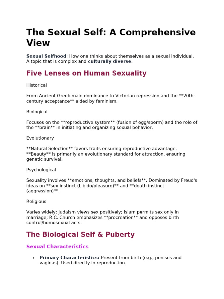 7 Sexual Self | PDF | Orgasm | Sexual Arousal
