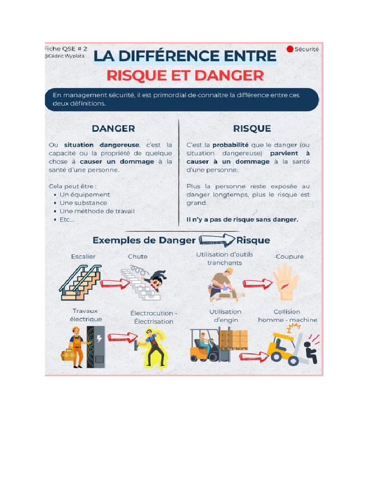 Danger vs Risque | PDF