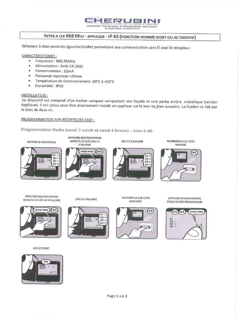 reglage-emetteurs-cherubini-pdg-pdf