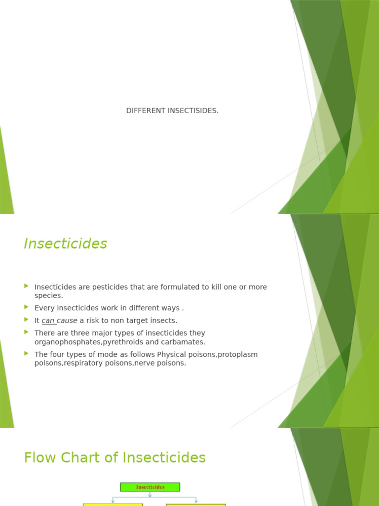 Overview of Insecticides and Their Effects | PDF