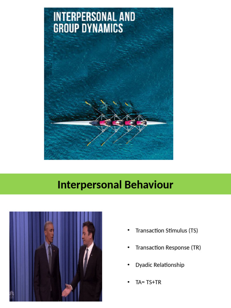 Interpersonal ,Group Dynamics, Org Culture | PDF | Behavioural Sciences ...