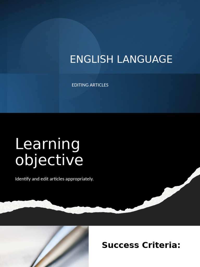 Editing Articles Gr5 | PDF | Linguistics