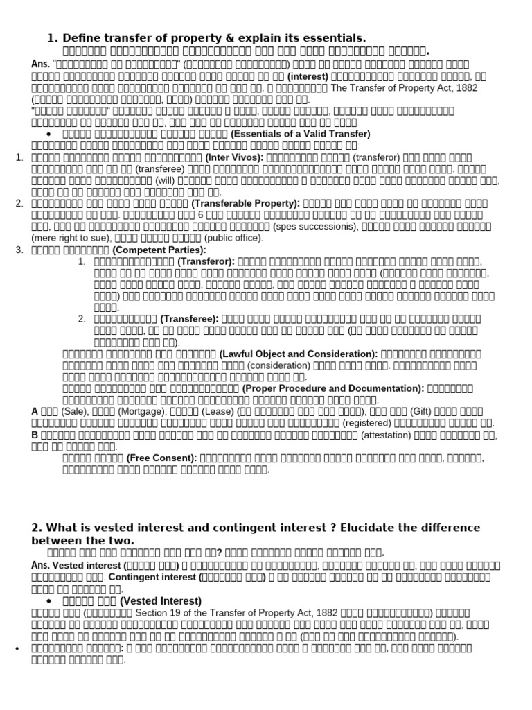 6. Property Law Assignment Sem -1 | PDF