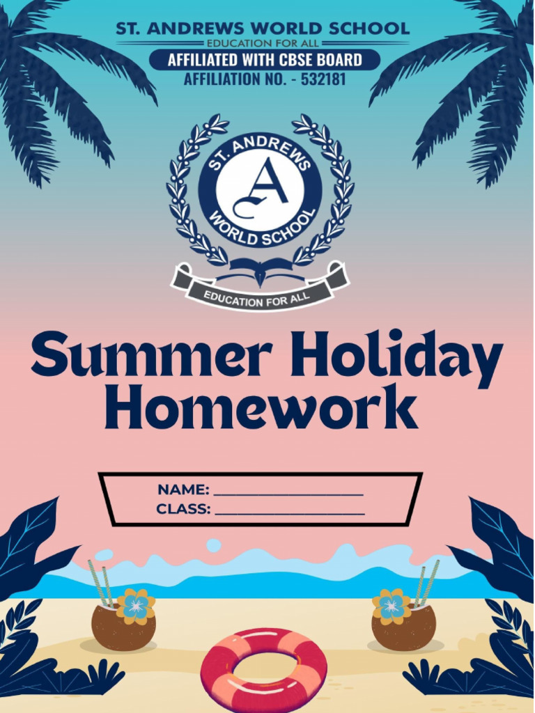 Holiday Homework 2025 26 | PDF | Water | Bone
