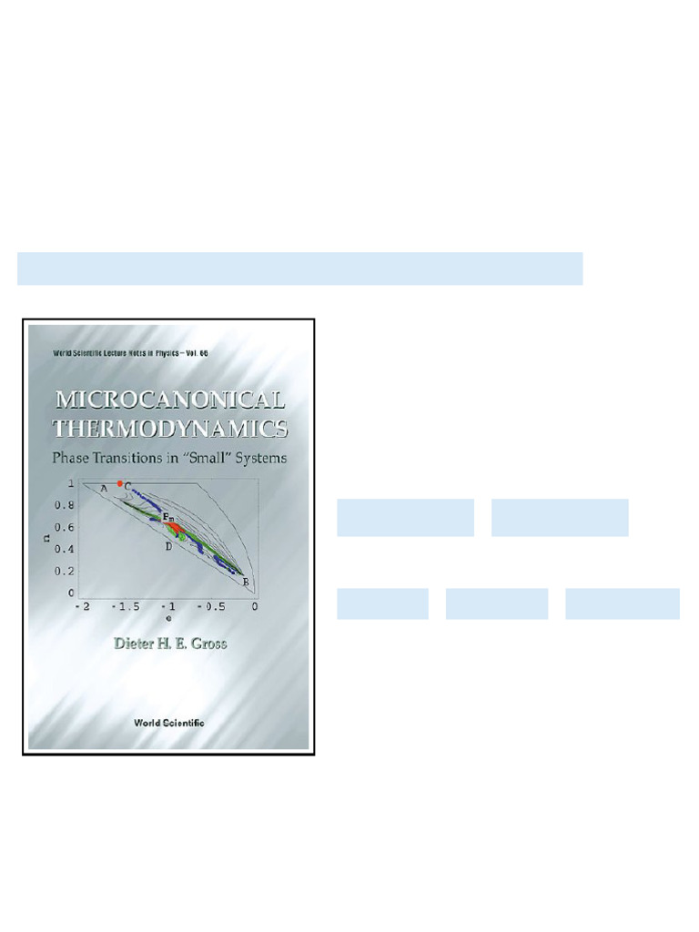 Microcanonical Thermodynamics Phase Transitions in Small Systems 1st ...