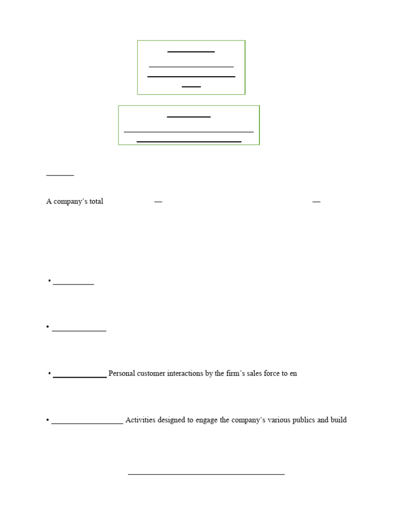 Promotion Mix Tools Explained | PDF | Advertising | Sales