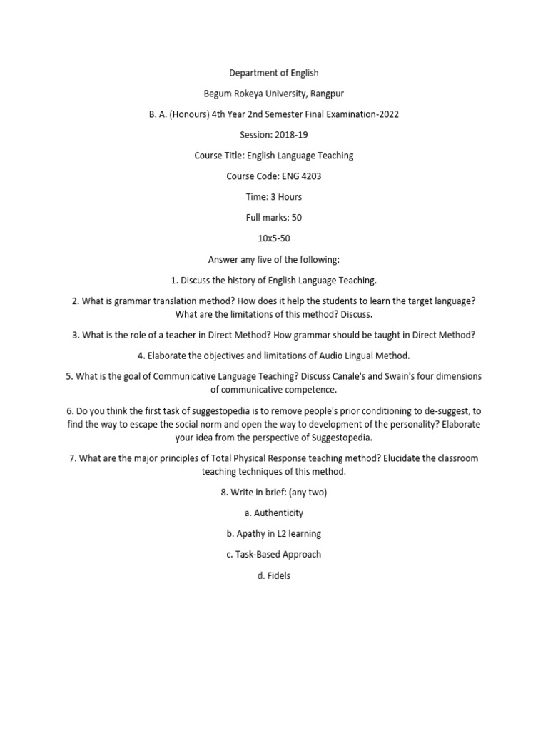4203 Q | PDF | Language Education | English As A Second Or Foreign Language