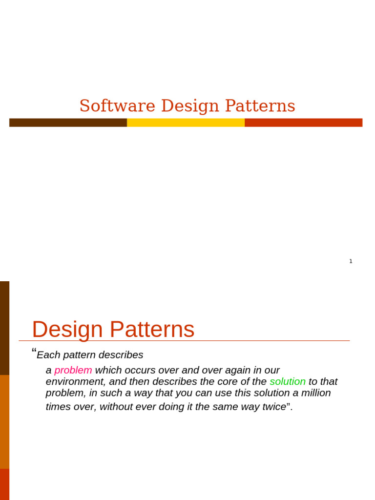 Understanding Software Design Patterns | PDF | Software Design Pattern ...
