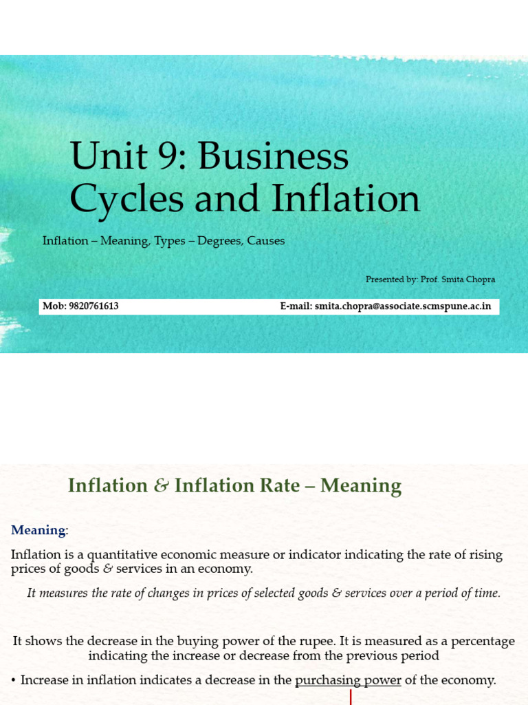 Understanding Inflation: Causes & Types | PDF | Cost Of Living | Inflation