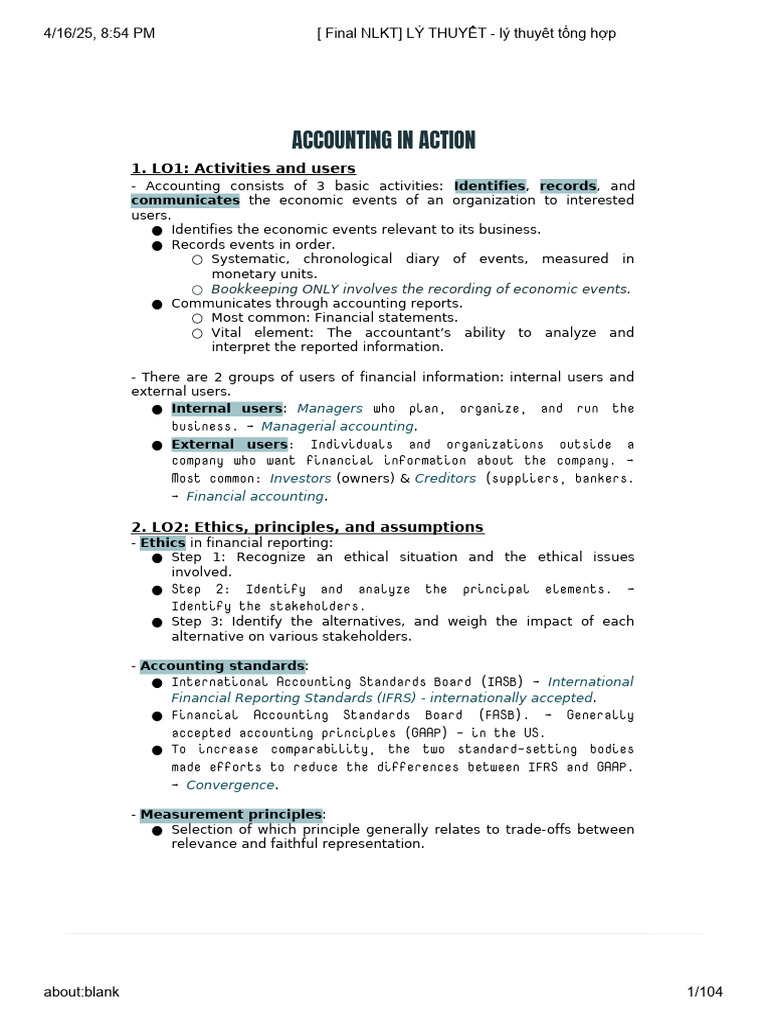 Key Concepts in Accounting Basics | PDF | Debits And Credits | Deferral