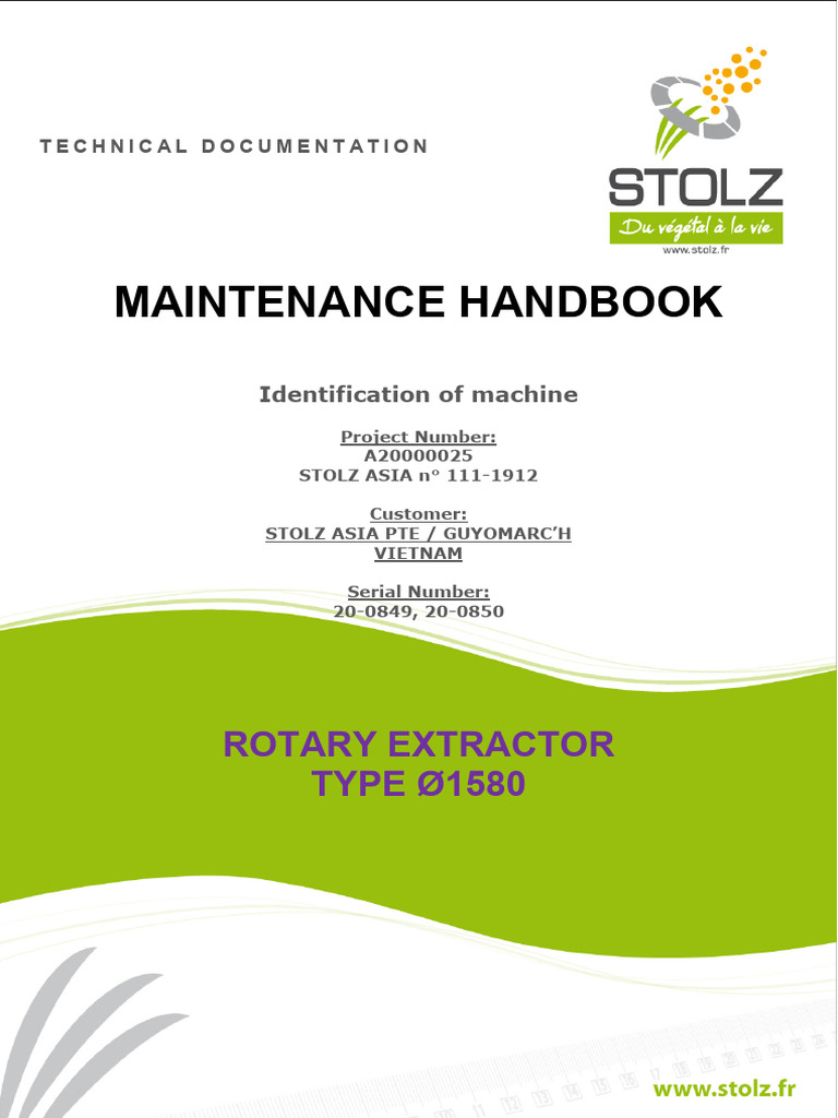 S008G076 Rotary extractor ¥1580 | PDF | Safety