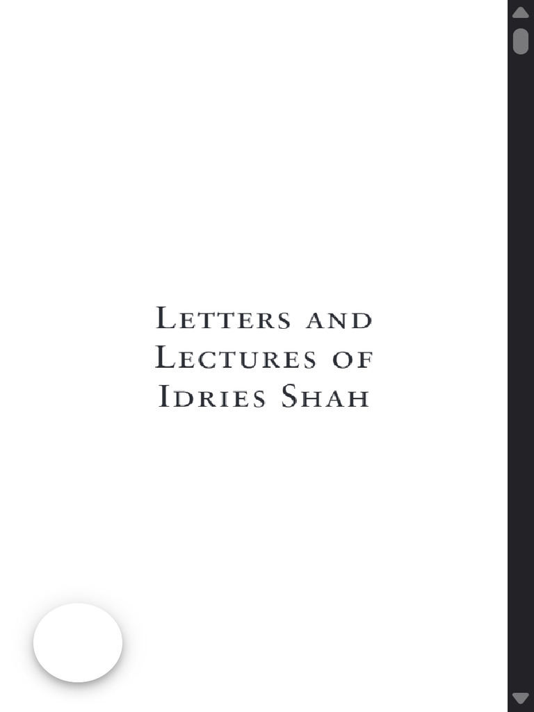 Letters and Lectures of Idries Shah by Idries Shah - The Idries Shah ...